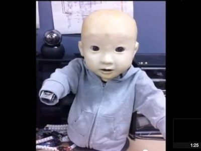 This is Affetto, the creepiest robot baby in the world.