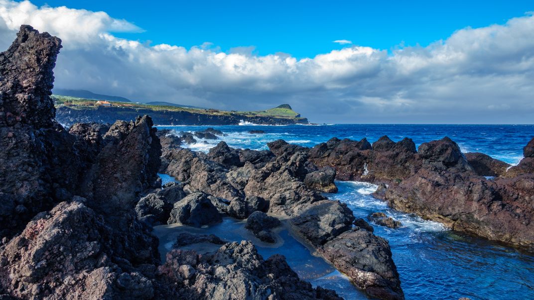 Volcanic coastline in the Biscoitos parish