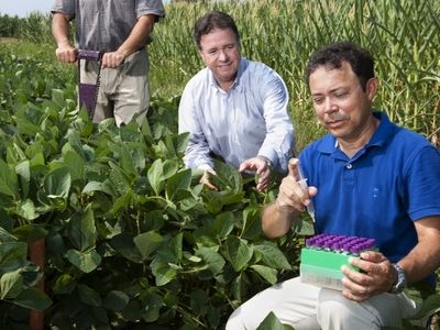 Researchers at the USDA’s expansive Beltsville Agricultural Research Center test greenhouse gas emissions as part of the center’s work on climate change.