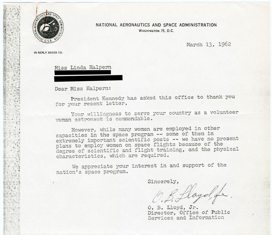 NASA Letter
