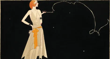 “Where there’s smoke there’s fire” by Russell Patterson, 1920s