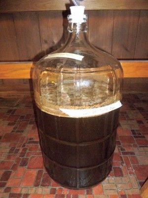 The beer in the early stages of fermenting