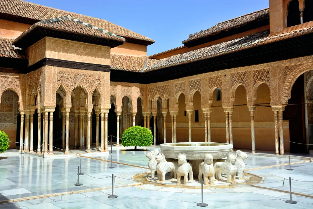 The Lions Courtyard, the Alhambra, Granada