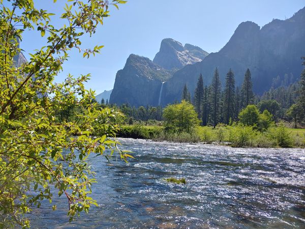 Yosemite Waterfall and River thumbnail
