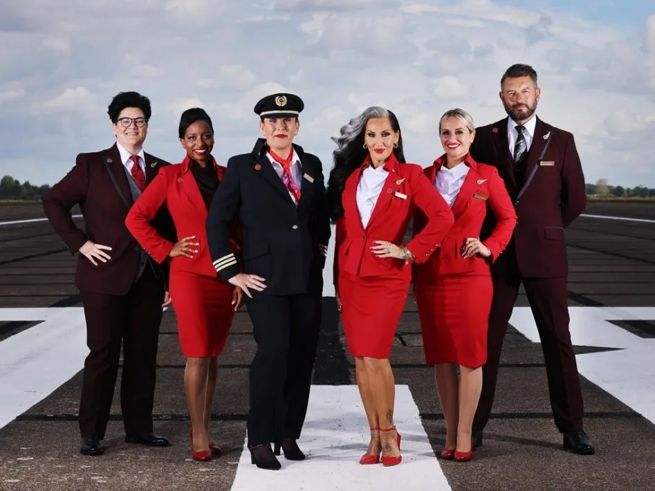 Virgin Atlantic's uniforms