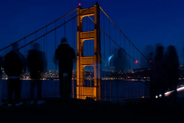 Figures over the Golden Gate Bridge thumbnail