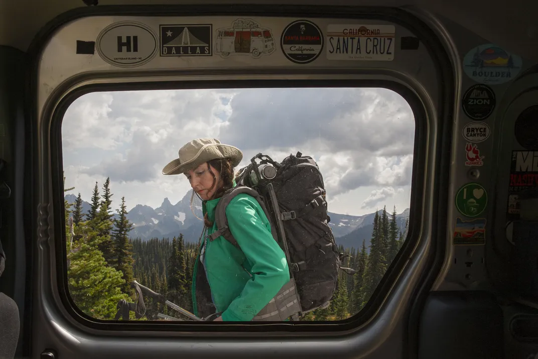 Stuart heads out for the day.