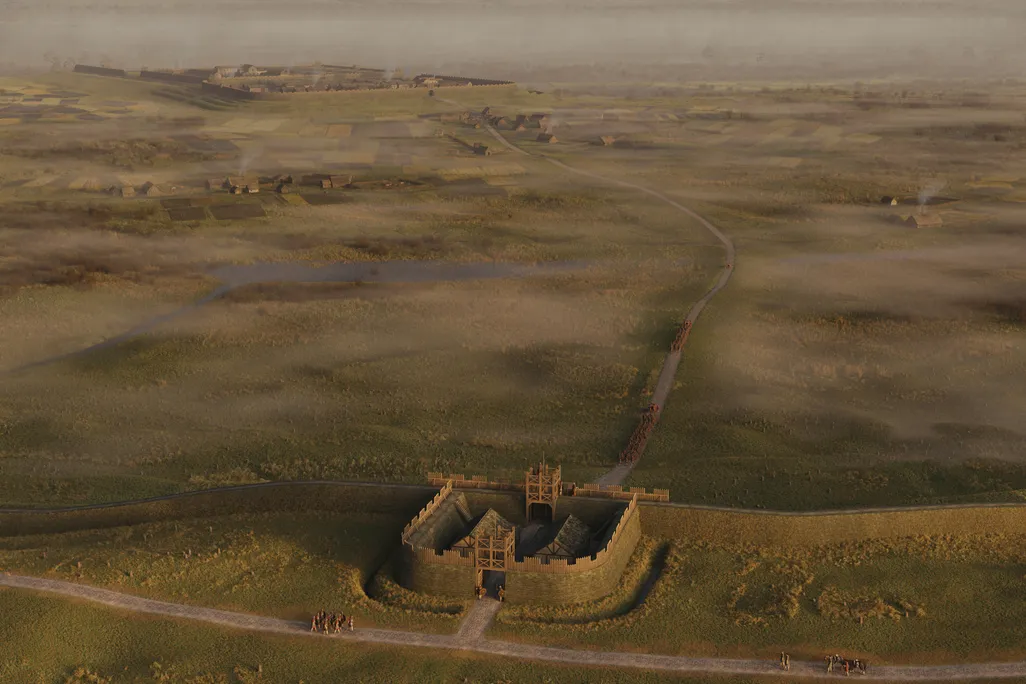 Artist recreation of the fortlet
