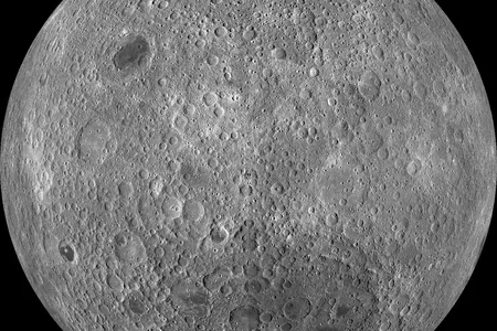 The far side of the moon&mdash;seen here, captured by NASA&#39;s&nbsp;Lunar Reconnaissance Orbiter&mdash;could be much drier than expected.