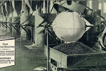 Cocoa roasters at the Hershey Chocolate Company in Pennsylvania
