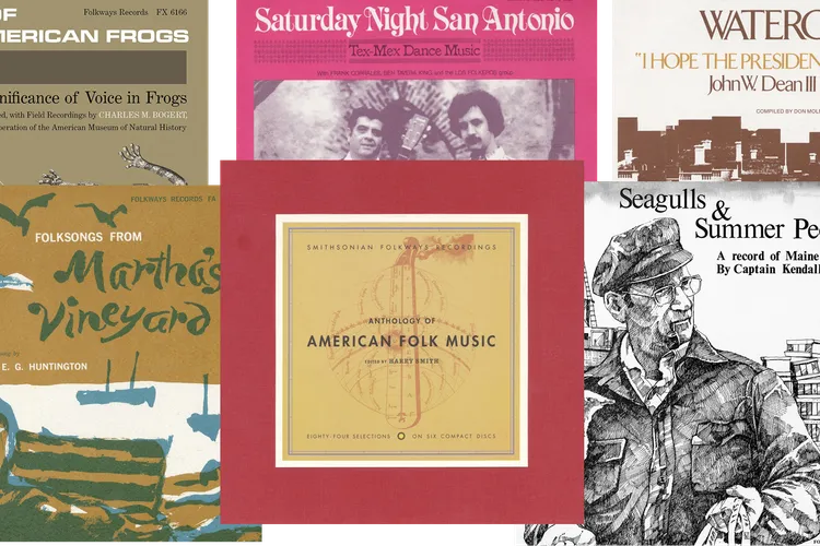 A selection of Smithsonian Folkways Records titles