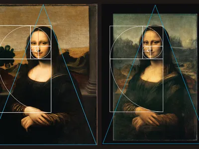The Mona Lisa Foundation&#39;s new exhibition in Turin aims to convince viewers that the Isleworth Mona Lisa&nbsp;(left) is an early version of the world-famous Mona Lisa (right).