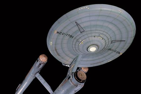 The sleek 11-foot model of the Enterprise had been seen in the 1966-69 television series Star Trek. 