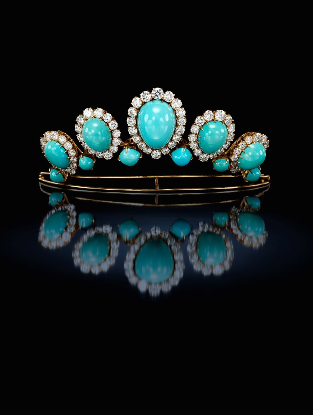 1960s turquoise tiara