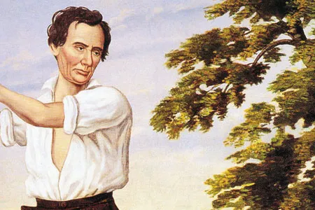 A rail fragment, believed to have been hewn by Abraham Lincoln is an early example of "political theater."