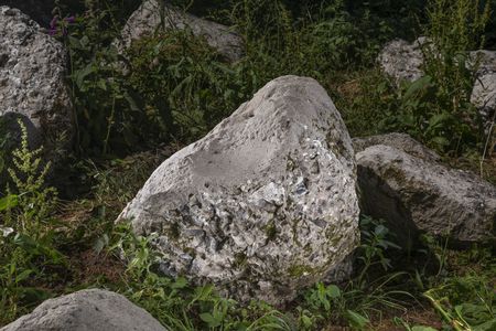 This polishing stone is more than 5,000 years old and was once used to sharpen ax heads.