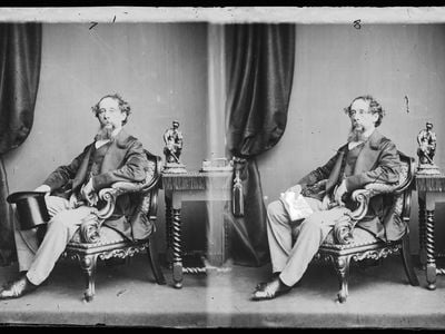 English writer Charles Dickens, circa 1860