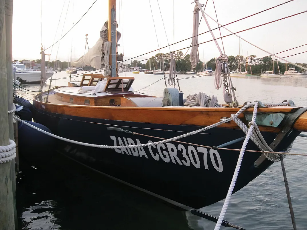 a docked sailboat
