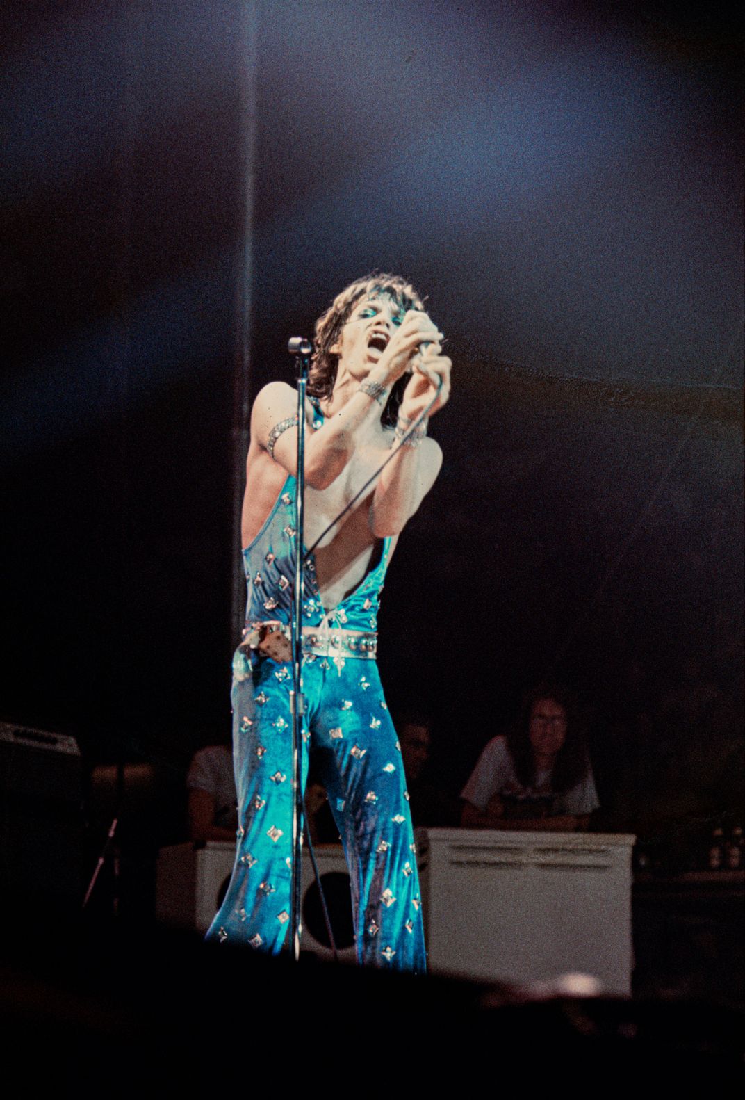Mick Jagger onstage, early 70s