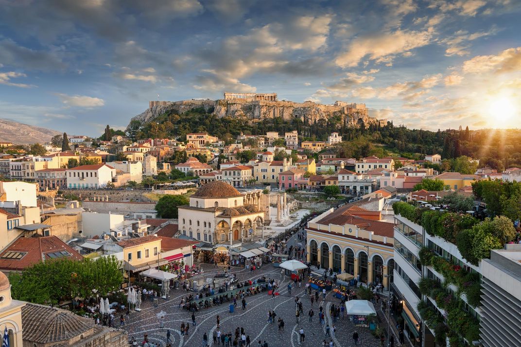 View of the Plaka, Athens