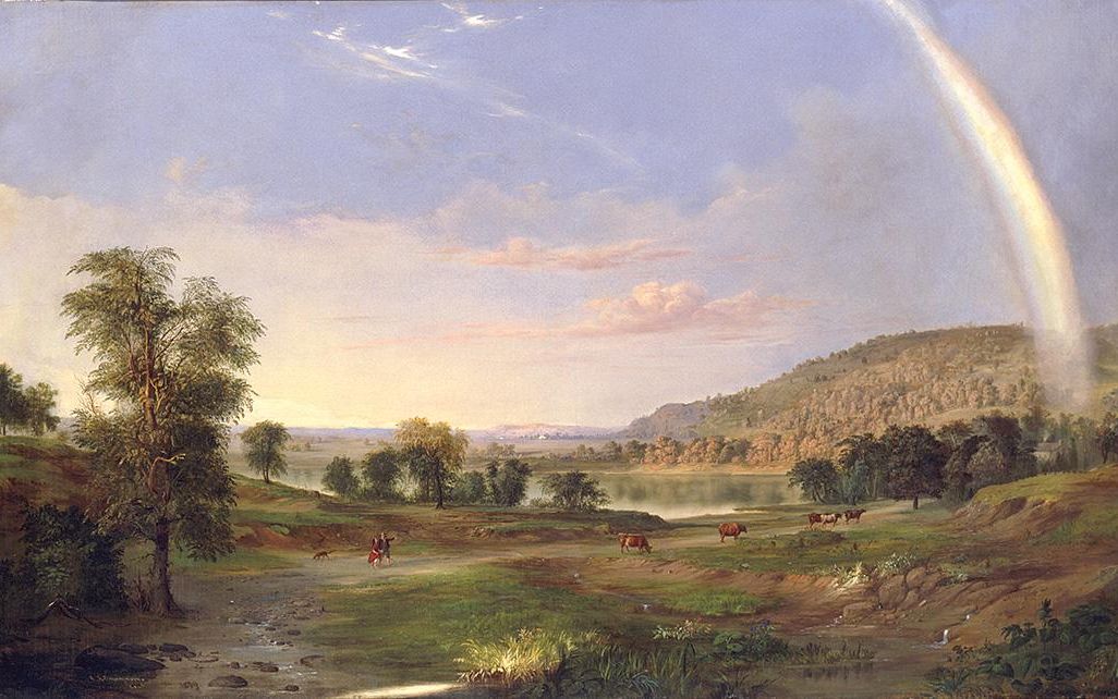 artist Robert Duncanson depicts the promise of America. 