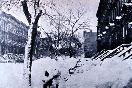 Park Place, Brooklyn after the 1888 blizzard.