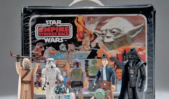A set of Star Wars toys manufactured for the release of The Empire Strikes Back, 1980. This set was donated to the Museum in 1997 from a private donor, Michael O’Harro. Credit: Eric Long, National Air and Space Museum. 