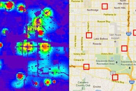 Computers predict a city’s crime hot spots.
