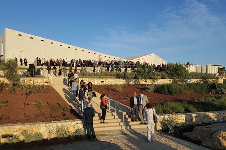 The new Palestinian Museum in the West Bank's Birzeit