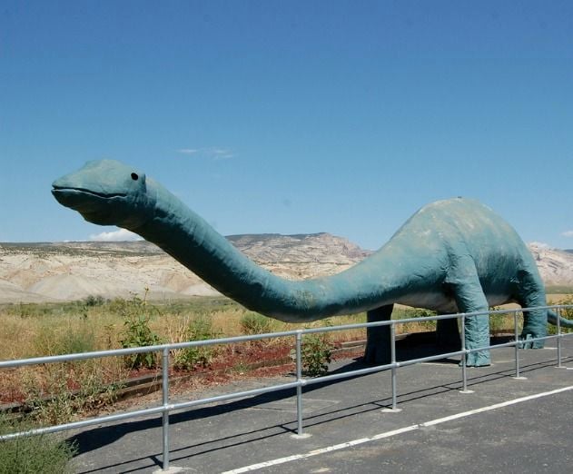 A Cheerful Diplodocus, Dinosaur National Monument, Utah