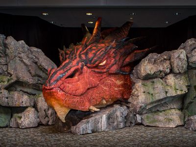 Smaug now resides at the Wellington airport. 