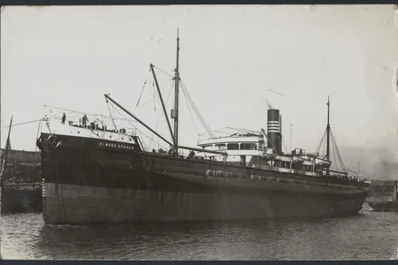 The S.S.&nbsp;Almond Branch was torpedoed by a German submarine during World War I.