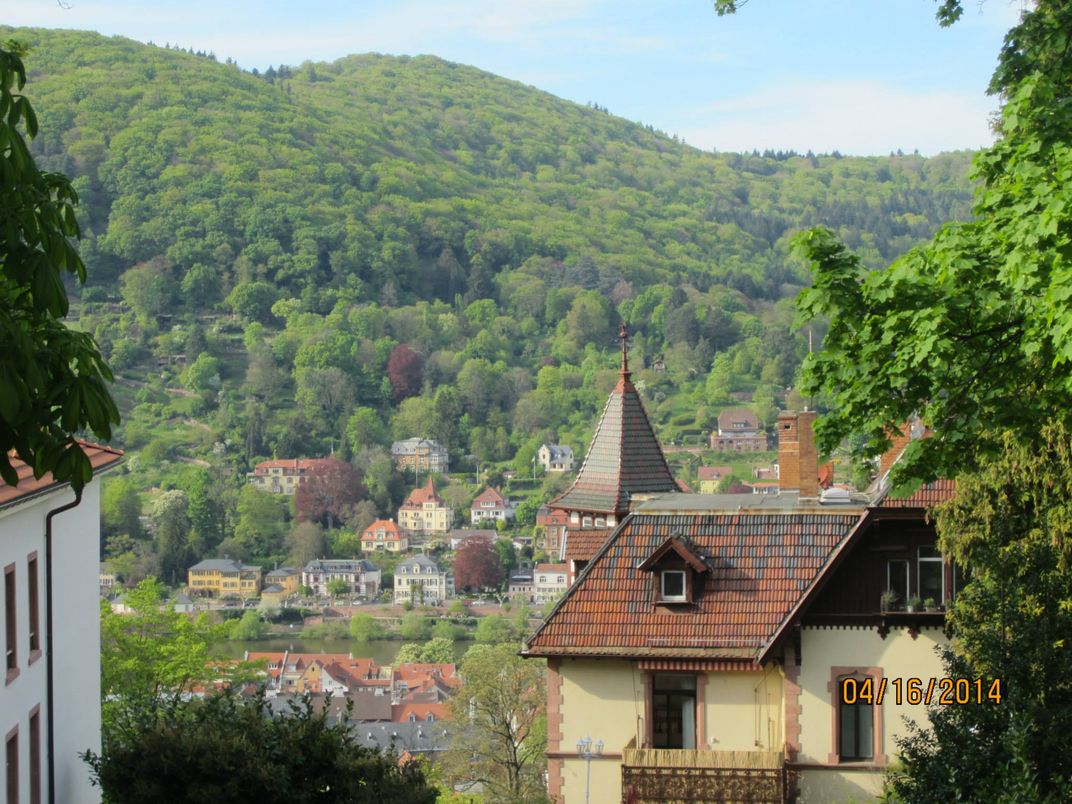 Visiting the sights of Germany, admiring the beautiful architecture and