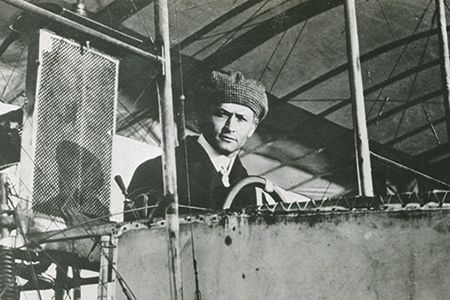 On March 18, 1910, Harry Houdini made three flights in his Voisin, the third lasting about three and a half minutes.