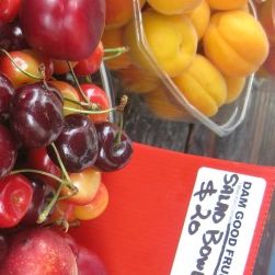 Note the shocking price of this basket of fruit at a roadside stand in New Zealand