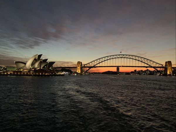 Sydney Opera House and Harbor Bridge at Sunset thumbnail