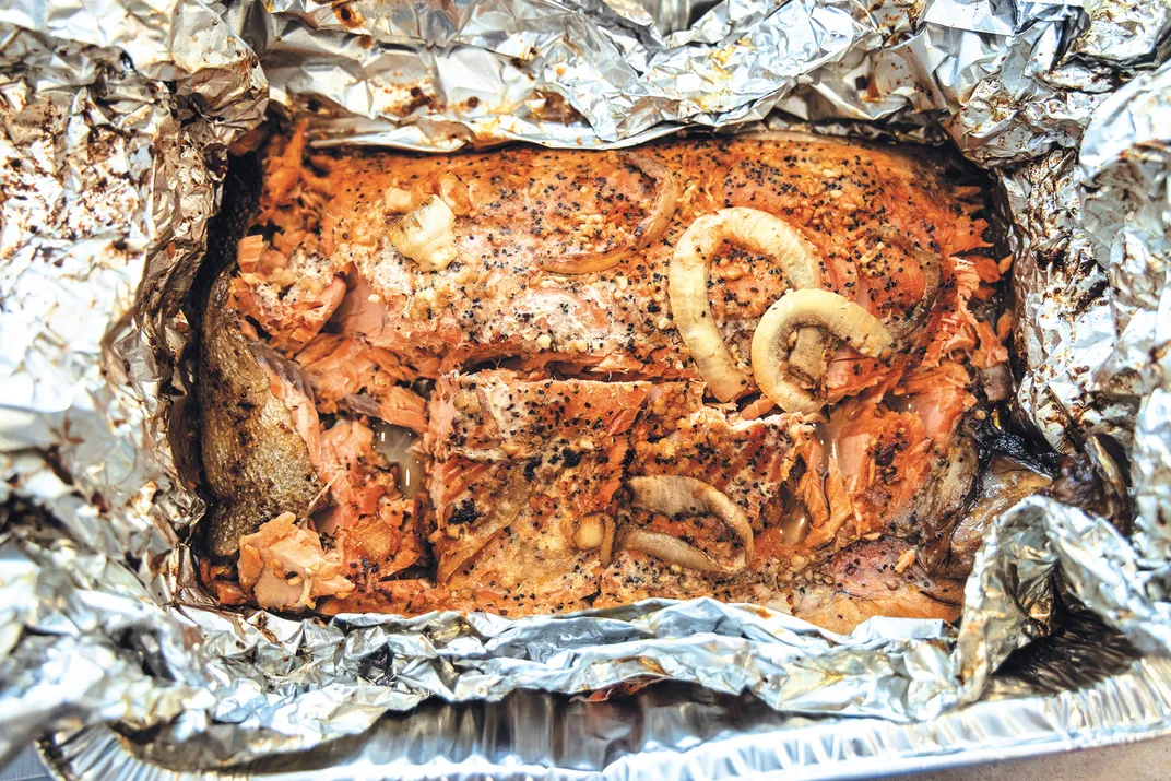 Salmon at home