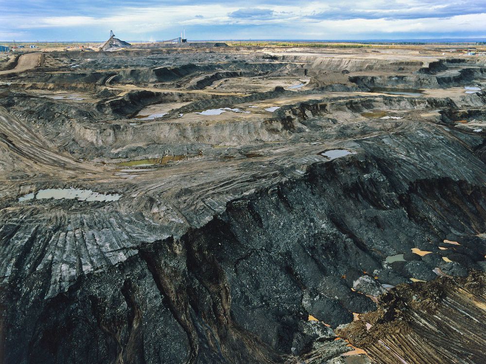 A tar sands mine in Alberta