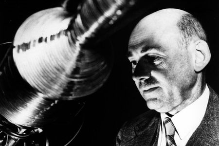 Robert Goddard around 1936, when he first published the results of his pioneering liquid-fuel rocket experiments.