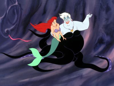 The character of Ursula, a sea witch who gives Ariel her legs, is based on the drag performer Divine.
