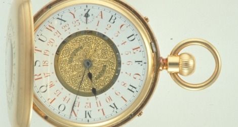 Fleming's double-sided watch showed the "Cosmic Time"