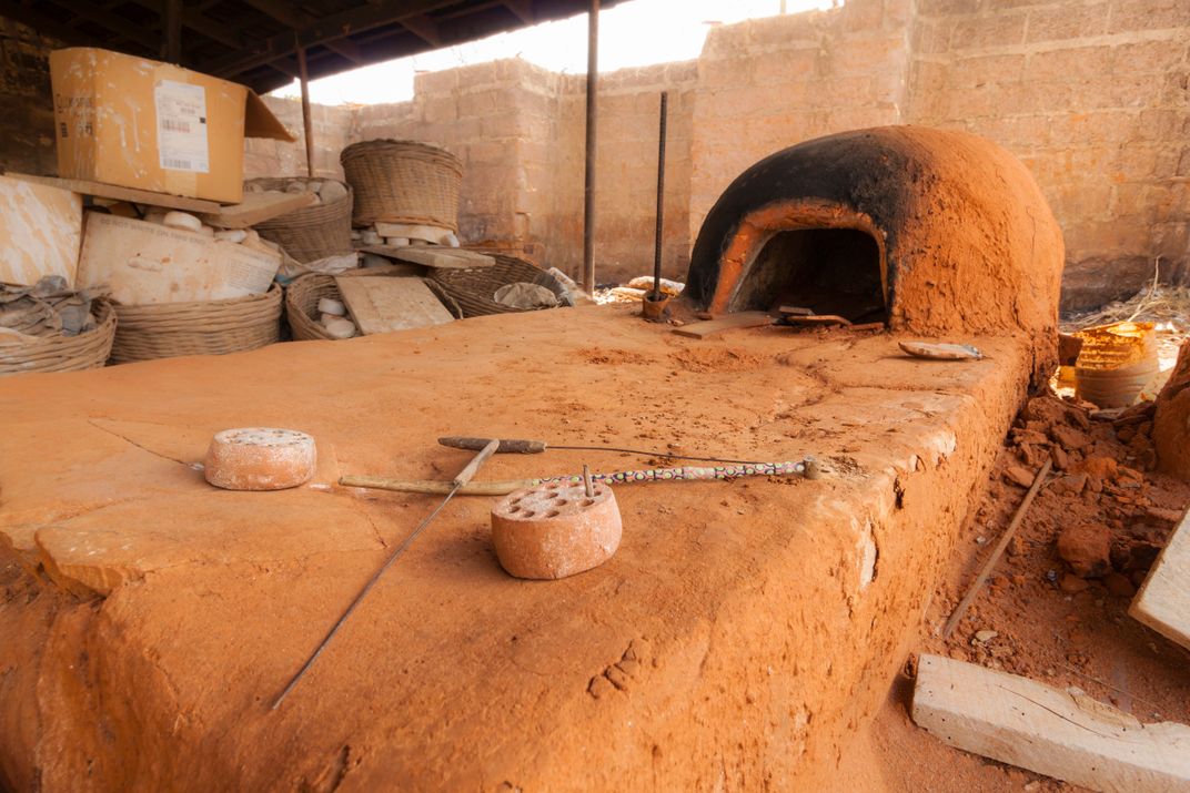 Krobo bead factory near Kumasi, Ghana