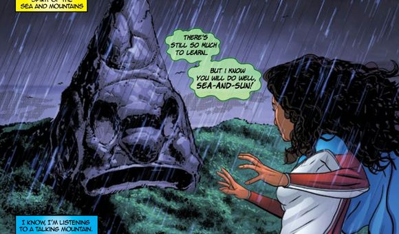 Comic book illustration from La Borinqueña #1,written and created by Edgardo Miranda-Rodriguez. Illustration by Will Rosado and digital colors by Juan Fernández.© 2016 SomosArte, LLC.