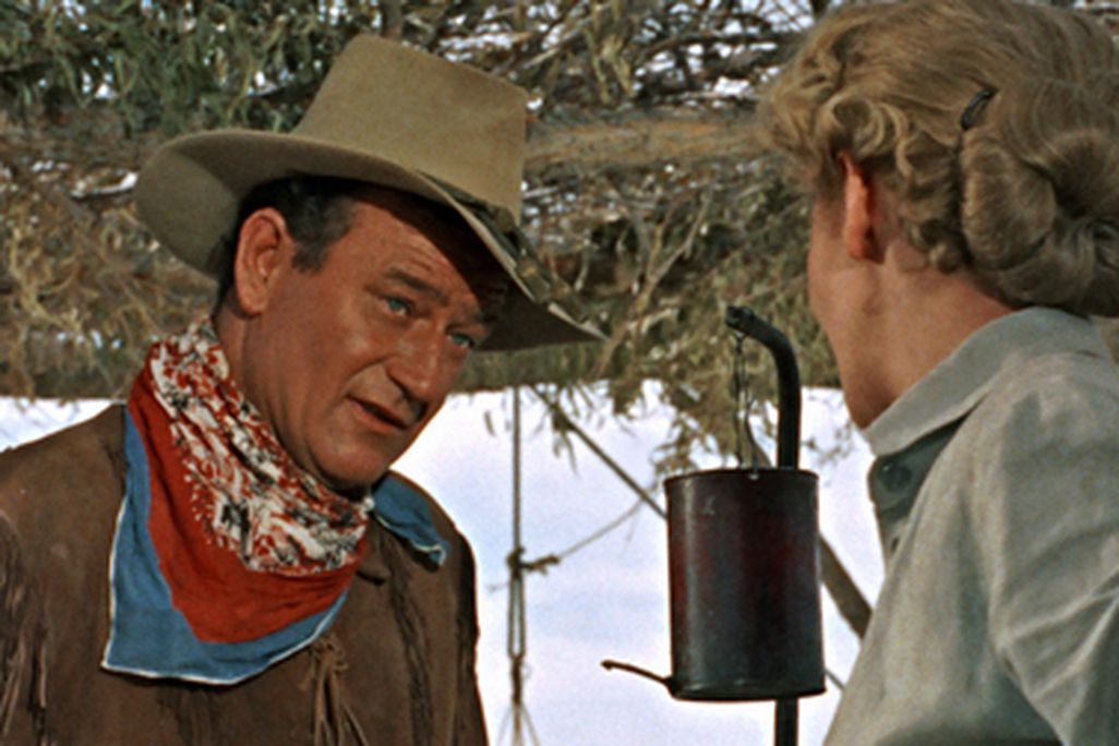 John Wayne and Geraldine Page in Hondo