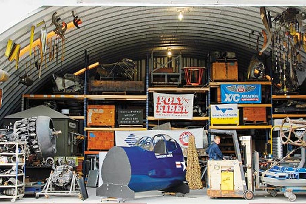 Everything in the hangar is on wheels