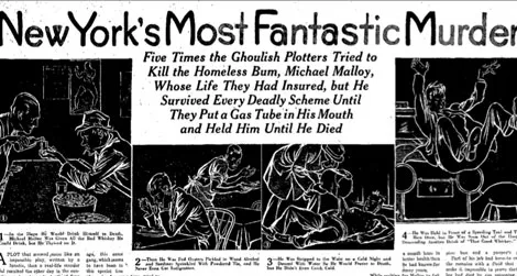Headline from the San Antonio Light, November 12, 1933