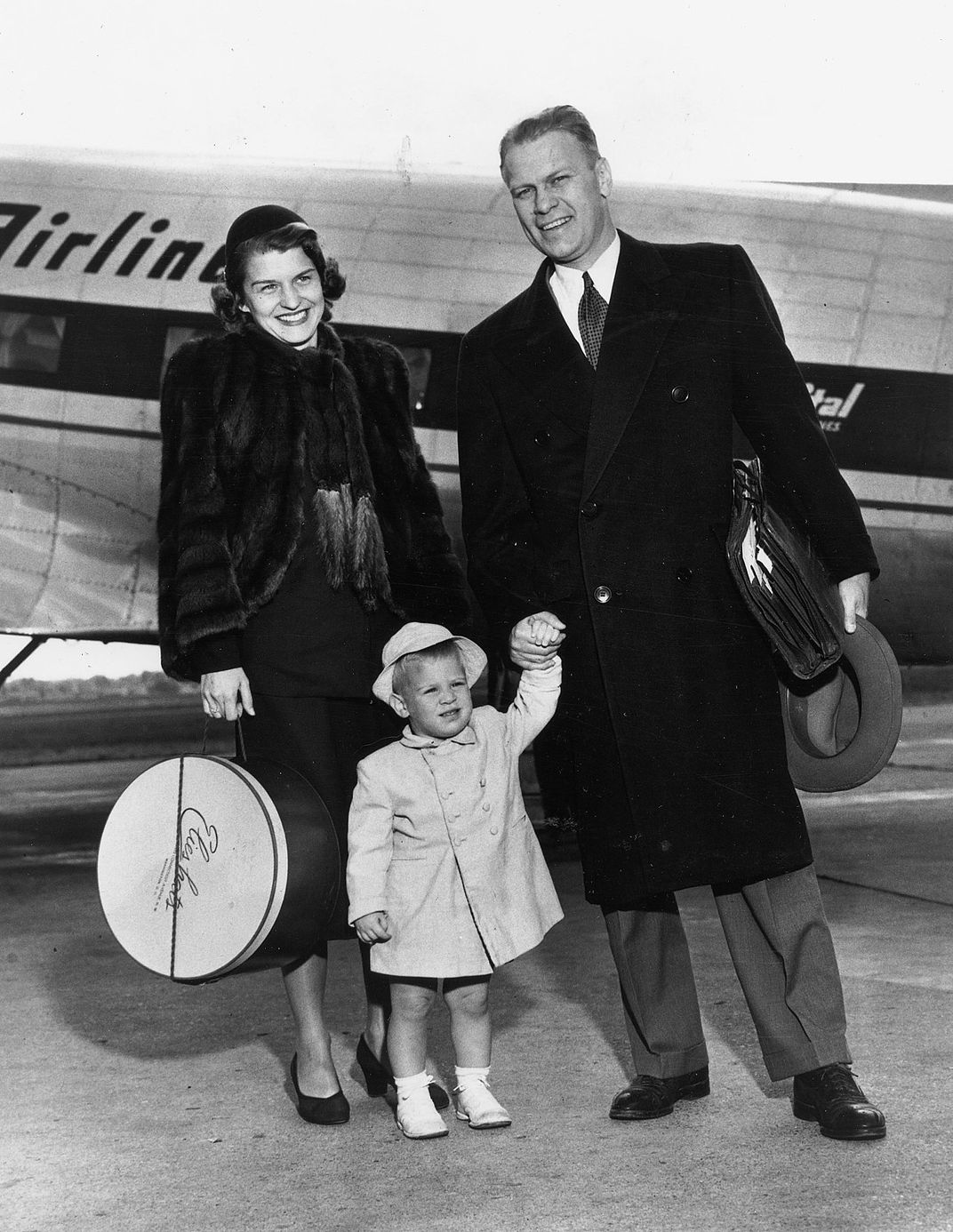 Betty and Gerald Ford with their son Michael in 1953