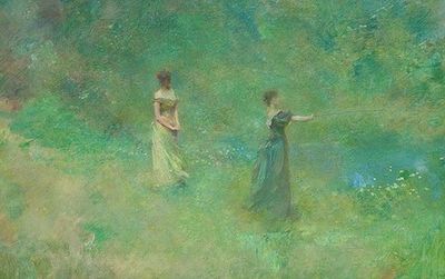 Painter Thomas Dewing (1851 to 1938) was best known for his tonalist style, which blurred images to create a dream-like effect. See his work in “Sylvan Sounds: Freer, Dewing and Japan,” which opens at the Freer Gallery on Tuesday.