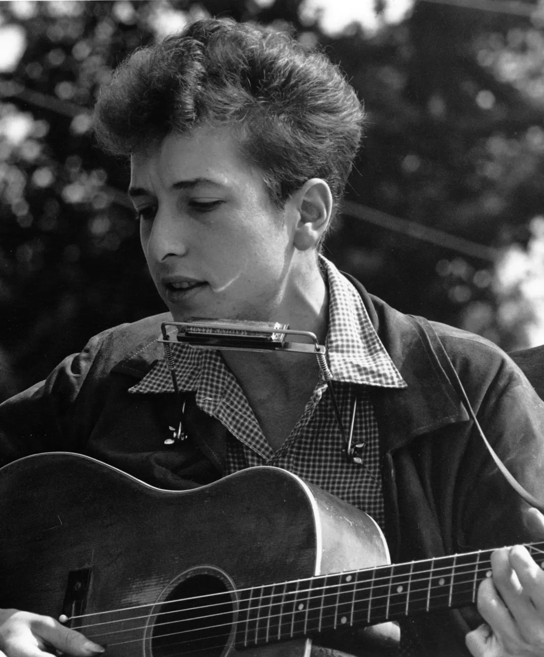 Bob Dylan at Civil Rights March, 1963