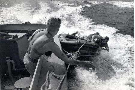 The&nbsp;so-called frogmen swam into enemy beaches unarmed, wearing only swim trunks, dive masks and fins.